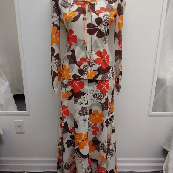 kirt and Blouse Set Handmade Hippie Dress - Picture 1 of 9